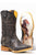 Tin Haul Mens Black Leather Latidudes Team Rodeo Cowboy Boots 8 D