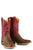 Tin Haul Mens Every Which Way Brown/Red Leather Cowboy Boots