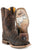 Tin Haul Mens Dont Fence Me In Two Dark Brown Leather Cowboy Boots
