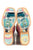 Tin Haul Womens Groovy Tie Dye Camper Multi-Color Leather Cowboy Boots
