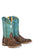 Tin Haul Womens Weavealicious Brown Leather Cowboy Boots