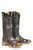 Tin Haul Womens Hollywood Stars Brown Leather Cowboy Boots