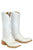 Tin Haul Womens White Wedding White Leather Cowboy Boots 10