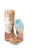 Tin Haul Womens Tan Leather Made in Heaven Cowboy Boots 8.5