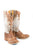Tin Haul Womens Tan Leather Made in Heaven Cowboy Boots 8.5