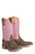 Tin Haul Womens Azteca Headdress Brown Leather Cowboy Boots
