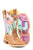 Tin Haul Youth Girls Multi Leather Cactilicious Cactus Cowboy Boots