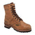AdTec Mens Brown 9in Logger Crazy Horse Leather 6 M