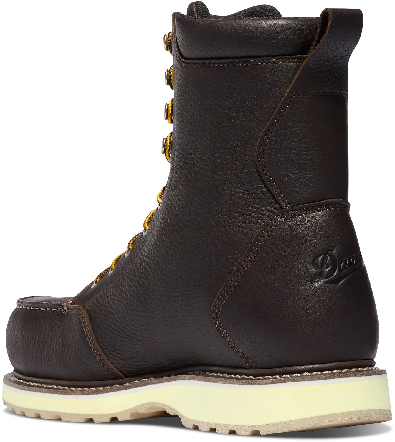 Danner Mens Cedar River Moc Toe 8in Dark Brown Leather Work Boots – The ...