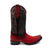 Ferrini Mens Roughrider D-Toe Red Leather Cowboy Boots