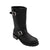 RideTecs Mens Black 13in Engineer Boot Full Grain Leather Motorcycle