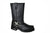 RideTec Mens 13in Harness Zipper Black Leather Motorcycle Boots