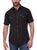 Ely and Walker Mens Western Stripe Snap Black Poly/Cotton S/S Shirt