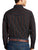 Ely and Walker Mens Stripe Western Snap Black Poly/Cotton L/S Shirt