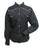 Ely & Walker Womens Solid Black Western Shirt L/S Poly/Cotton Reg