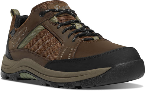Danner Mens Riverside 3in Brown/Green Leather Work Shoes