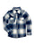 Ely and Walker Kids Girls Western Plaid Flannel Navy 100% Cotton L/S Shirt