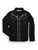 Ely and Walker Kids Girls Floral Embroidery Solid Black Poly/Cotton L/S Shirt