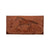 American West Womens Hitchin Post Antique Brown Leather Trifold Wallet