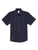 Ely and Walker Mens Stripe Western Snap Navy Poly/Cotton S/S Shirt