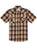 Ely and Walker Mens Plaid Western Snap Black Poly/Cotton S/S Shirt