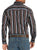 Ely and Walker Mens Stripe Western Snap Blue Poly/Cotton L/S Shirt