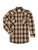 Ely and Walker Mens Plaid Western Snap Black Poly/Cotton L/S Shirt