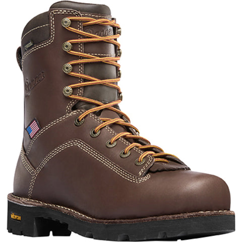 Danner Quarry USA 8in AT Mens Brown Leather Goretex Work Boots 17307