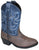 Smoky Mountain Childrens Boys Monterey Brown/Navy ManMade Cowboy Boots