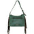 American West Womens Gypsy Patch Light Turquoise Leather Handbag Bag