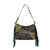 American West Womens Gypsy Patch Distressed Charcoal Brown Leather Handbag Bag
