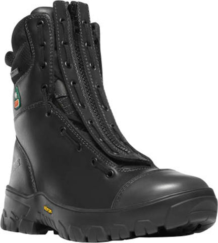 Danner Mens Modern 8in NMT Black Leather Firefighter Boots
