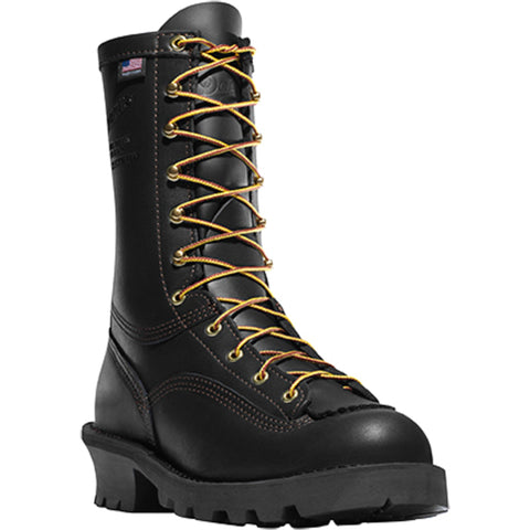Danner Flashpoint II 10in Mens Black Leather Firefighter Boots 18102