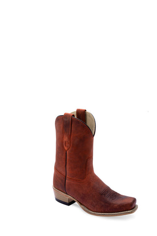 Old West Womens Western Cloudy Burgundy Leather Cowboy Boots 6 M