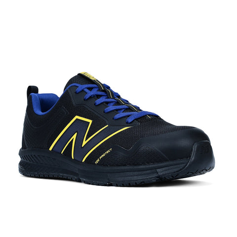 New Balance Mens Evolve Black/Blue Synthetic AT EH SR Work Shoes