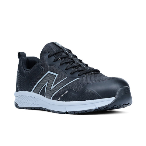 New Balance Mens Evolve Black/Grey Synthetic AT EH SR Work Shoes