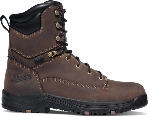 Danner Mens Caliper 8in Brown Leather Work Boots
