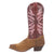 Laredo Womens Kama Honey/Red Leather Cowboy Boots