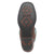 Laredo Womens Sable Brown/Turquoise Leather Cowboy Boots