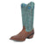 Laredo Womens Sable Brown/Turquoise Leather Cowboy Boots