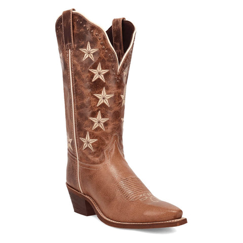 Laredo Womens Serenade Brown Leather Cowboy Boots 7 W