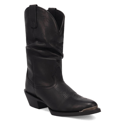 Laredo Womens Lazy River Black Leather Cowboy Boots 7.5 M