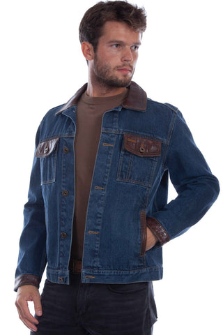 Scully Mens Classic Jean Denim Cotton Cotton Jacket
