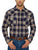 Ely and Walker Mens Western Brawny Flannel Navy 100% Cotton L/S Shirt