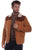 Scully Mens Faux Shearling Tan Leather Leather Jacket