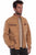 Scully Mens Cafe Racer Tan Leather Leather Jacket