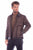 Scully Mens Modern Bomber Brown Leather Leather Jacket