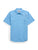 Ely and Walker Mens Pro Western Vented Piping Light Blue Poly/Cotton S/S Shirt