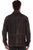 Scully Mens Button Up Jean Chocolate Leather Leather Jacket