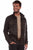 Scully Mens Button Up Jean Chocolate Leather Leather Jacket